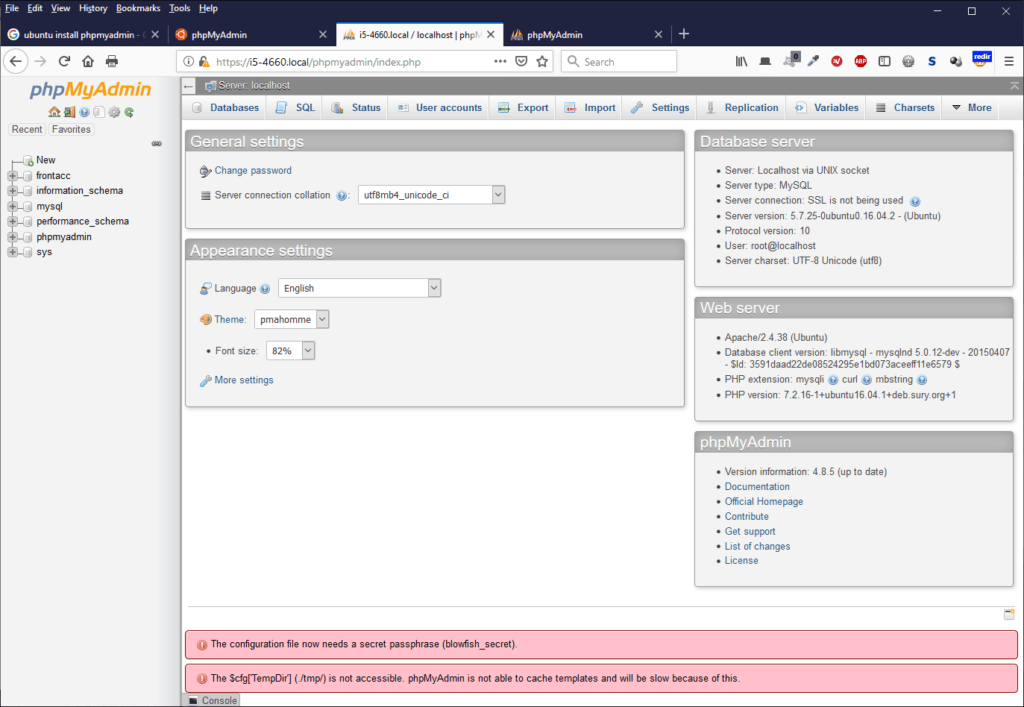 Update phpMyAdmin on Ubuntu